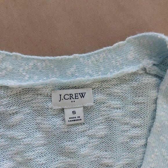 J. Crew Factory Beach Cardigan Light Turquoise S Women - Picture 8 of 10